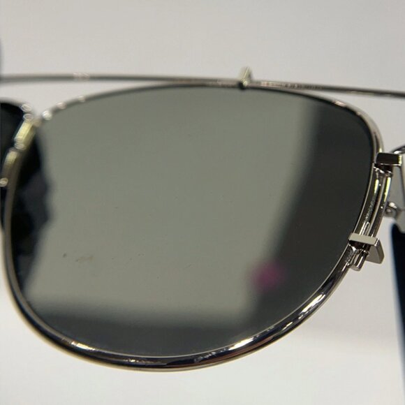 Christian Dior| Modern Silver Double-Bridge Aviator | Minimalist Sunglasses
